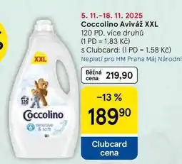 Tesco Coccolino Aviváž XXL, 120 PD, více druhů nabídka