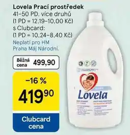Tesco Lovela Prací prostředek, 41-50 PD, více druhů nabídka