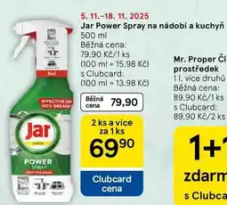 Tesco Jar Power Spray na nádobí a kuchyň, 500 ml nabídka