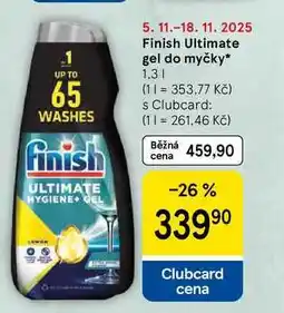 Tesco Finish Ultimate gel do myčky, 1.3 l nabídka