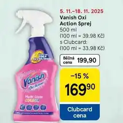 Tesco Vanish Oxi Action Sprej, 500 ml nabídka