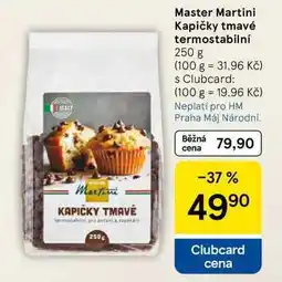 Tesco Master Martini Kapičky tmavé termostabilní, 250 g nabídka