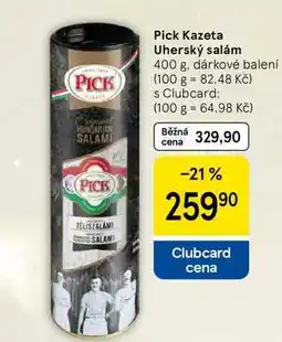 Tesco Pick Kazeta Uherský salám, 400 g. dárkové balení nabídka