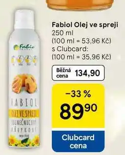 Tesco Fabiol Olej ve spreji, 250 ml nabídka