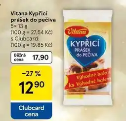 Tesco Vitana Kypřicí prášek do pečiva, 5x 13 g nabídka