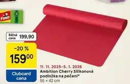 Tesco Ambition Cherry Silikonová podložka na pečeni, 55 x 42 cm nabídka