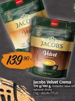 COOP TIP Jacobs Velvet Crema nabídka