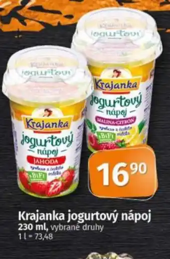 COOP TIP Krajanka jogurtový nápoj nabídka