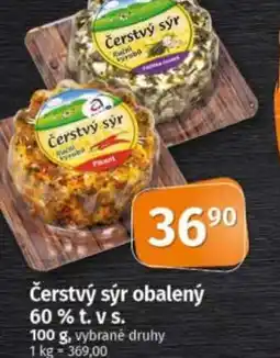 COOP TIP Čerstvý sýr obalený 60% t.v s. nabídka