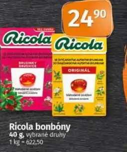 COOP TIP Ricola bonbóny nabídka