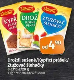 COOP TIP Droždí sušené/Kypřící prášek/ Ztužovač šlehačky nabídka
