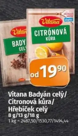 COOP TIP Vitana Badyán celý/ Citronová kůra/ Hřebíček celý nabídka