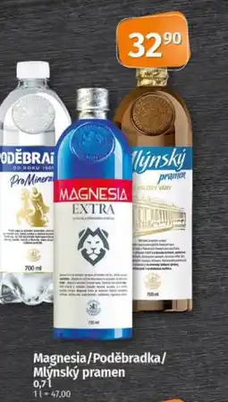 COOP TIP Magnesia/Poděbradka/ Mlýnský pramen nabídka