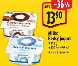 Albert Milko Řecký jogurt nabídka