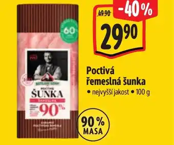 Poctivá řemeslná šunka