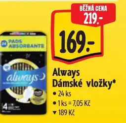 Albert Always Dámské vložky nabídka