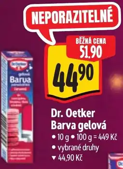 Albert Dr. Oetker Barva gelová nabídka