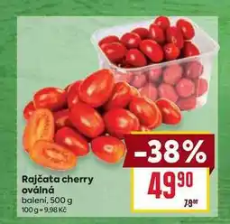 Billa Rajčata cherry oválná balení, 500 g nabídka