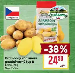 Billa Brambory konzumní pozdní varný typ B balení, 2 kg nabídka