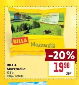 Billa BILLA Mozzarella 125 g nabídka