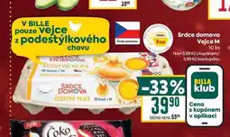 Billa Srdce domova Vejce M 10 ks nabídka