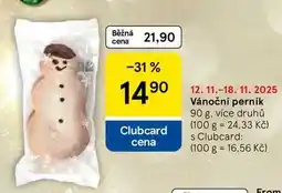 Tesco Vánoční perník, 90 g, více druhů nabídka