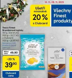 Tesco Tesco Finest Bramborové lupínky, 150 g nabídka