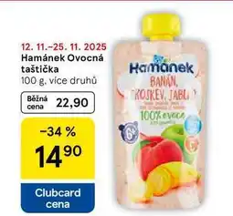 Tesco Hamánek Ovocná taštička, 100 g nabídka
