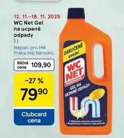 Tesco WC Net Gel na ucpané odpady, 1 l nabídka