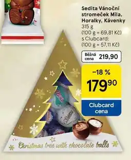 Tesco Sedita Vánoční stromeček Mila, Horalky, Kávenky, 315 g nabídka