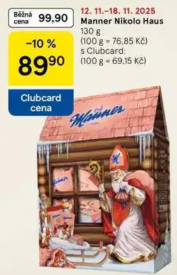 Tesco Manner Nikolo Haus, 130 g nabídka
