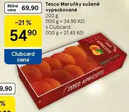 Tesco Tesco Meruňky sušené vypeckované, 200 g nabídka