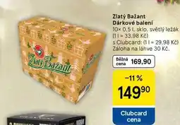 Tesco Zlatý Bažant Dárkové balení, 10x 0.5 l, sklo, světlý ležák nabídka