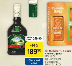 Tesco Cream Liqueur 17%, 0,7 l nabídka