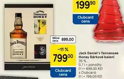 Tesco Jack Daniel's Tennessee Honey Dárkové balení 35%, 0,7 l + ponožky nabídka
