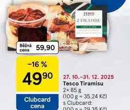 Tesco Tesco Tiramisu, 2x 85 g nabídka