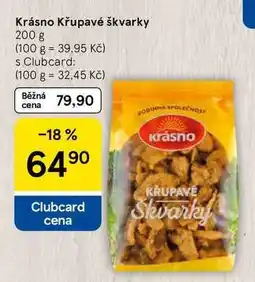 Tesco Krásno Křupavé škvarky, 200 g nabídka