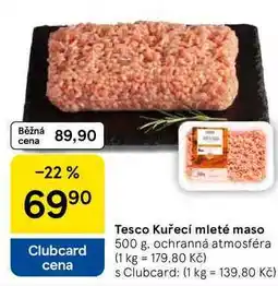 Tesco Tesco Kuřecí mleté maso, 500 g nabídka