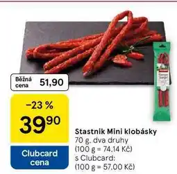 Tesco Stastnik Mini klobásky, 70 g nabídka