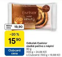 Tesco Odkolek Exelsior sladké pečivo s náplní, 80 g nabídka