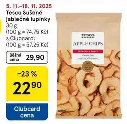 Tesco Tesco Sušené jablečné lupínky, 30 g nabídka