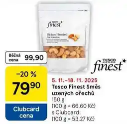 Tesco Tesco Finest Směs uzených ořechů, 150 g nabídka
