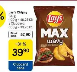 Tesco Lay's Chipsy, 120 g nabídka