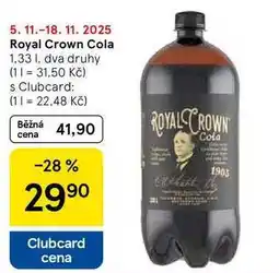 Tesco Royal Crown Cola, 1.33 I nabídka