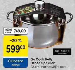 Tesco Go Cook Belly Hrnec s poklicí, 28 cm, nerezavějící ocel nabídka