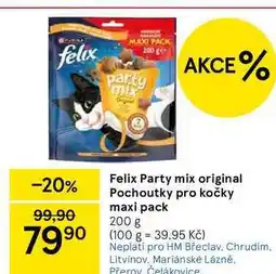 Tesco Felix Party mix original Pochoutky pro kočky maxi pack, 200 g nabídka