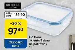 Tesco Go Cook Skleněná dóza na potraviny, 1 l nabídka