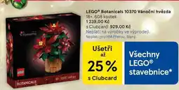 Tesco LEGO Botanicals 10370 Vánoční hvězda 18+, 608 kostek nabídka