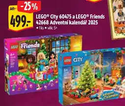 Albert LEGO® City 60475 a LEGO® Friends 42668 Adventní kalendář 2025 nabídka