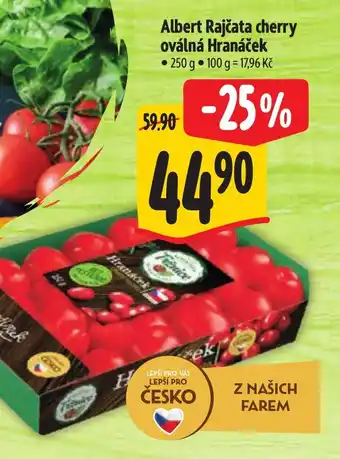 Albert Albert Rajčata cherry oválná Hranáček nabídka